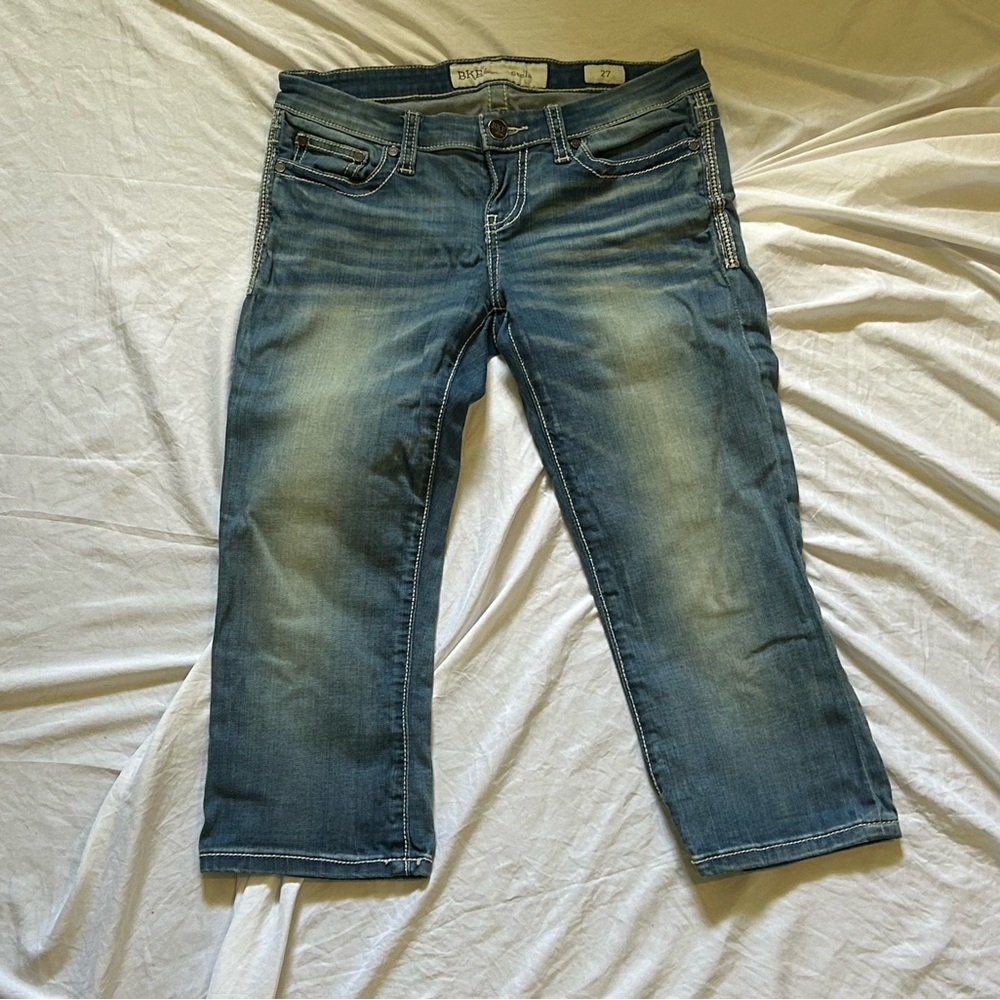 BKE capri denim jeans size 27x18 inseam